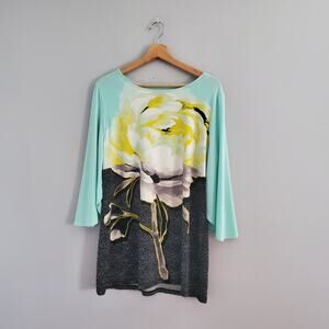Alfani Colorful Floral Top L